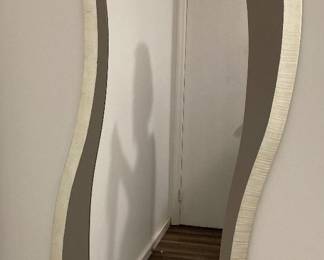 $475. Wall Mirror - Wave 28” x 70” approx.