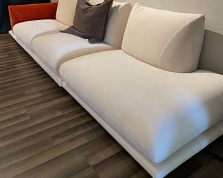 $2,250. Bardi Praline in Cream Velvet Style Fabric 130” x 37”