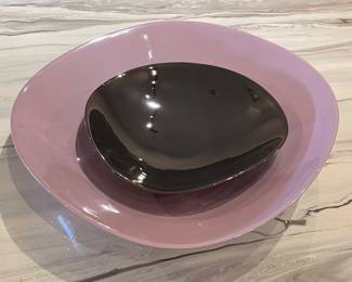 Battocchio Violet and Platinum Double Bowl.  24” approx.