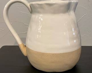 White & Tan Pitcher 