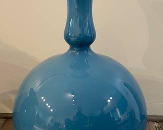 Blue Ball Base Floor Vase 
