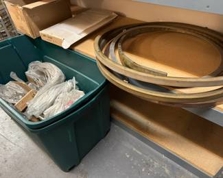 1” square heavy wall brass tubing bent into large rings-ready for your creation!