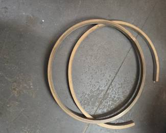 30”D Brass heavy wall square tubing rings