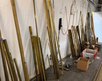 Brass shapes from Lewis Copper and Brass in NYC