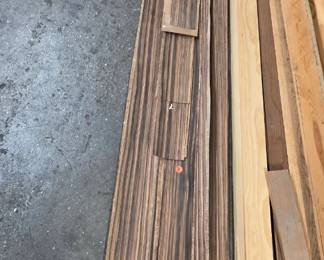 Macassar ebony veneer. POPLAR TRIM MOLDING.