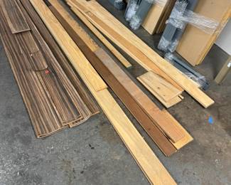 Miscellaneous wood. Clear pine and poplar molding.