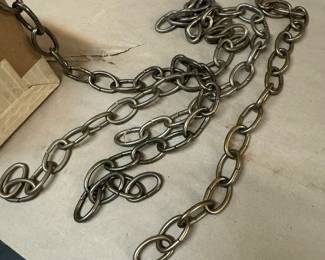 Heavy antique brass chain
