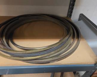 Brass tubing bent rings. Channel, solid and square tube.