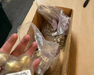 B solid brass ball finials