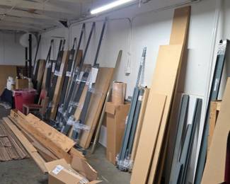Lots of knock down shelving units!