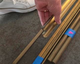 BRASS U CHANNEL 12' LENGTHS