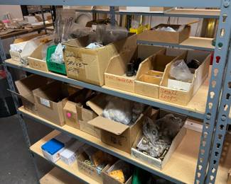 Miscellaneous brass lamp parts-finals reducers, arm backs, couplers etc.