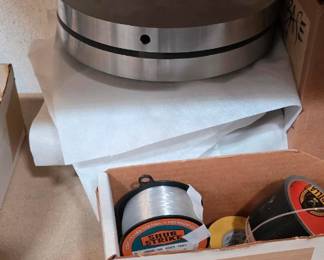 MACHINED ALUMINUM LAMP BASES 10"D