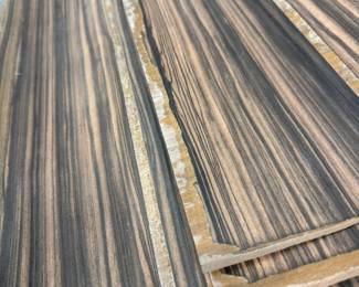 Macassar veneer double backed