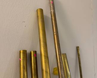 Solid round brass bar