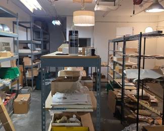 This shelving available after sale.