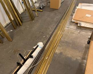 12’-16’ brass square tubing 5/8” and u channel