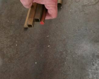 5/8" SQ. BRASS TUBING 12' LENGTHS