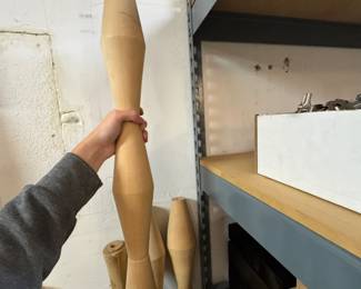 Lamp uprights.