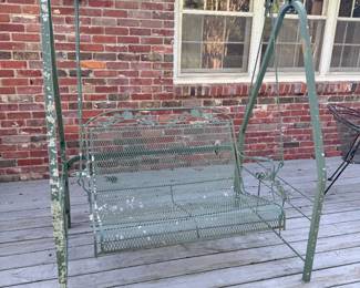 swing with frame