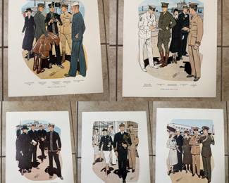 16 x 20 Prints Navy Uniforms 1917-1961