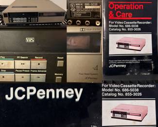 Vintage JCPenny Dolby System Video Cassette Recorder model 686-5038