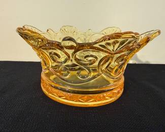 Fostoria Navarre Crown Collection Bowl Yellow 9"