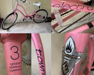 pink Electra Townie 3i women's cruiser bike step Thru