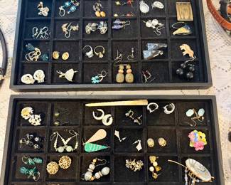 Costume jewelry and watches.