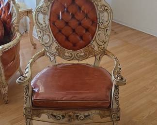 Ornate Rococo Revival Armchair