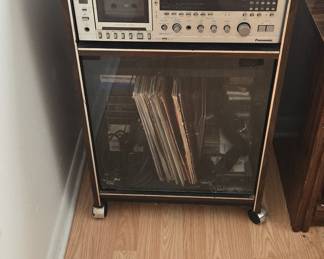 Panasonic Cassette Receiver and Symphonic CD Player with VHS Tapes