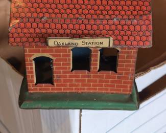 Vintage J. Chein Tin Lithographed Oakland Station Building