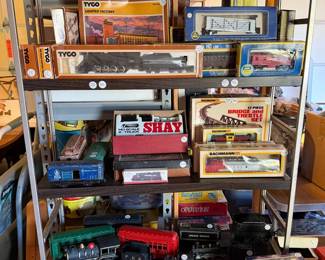 Assorted HO Scale Model Trains and Accessories