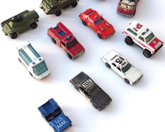 Mixed Vintage Hot Wheels & Matchbox 11-Car Lot: Military, Emergency, & Disney Mickey Mouse