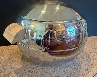 Vintage West Bend Penguin Ice Bucket with Wood Handles