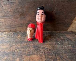 Vintage PEZ Dispensers - Two Heads