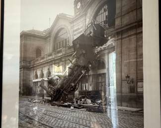 Montparnasse Train Station Disaster Photograph