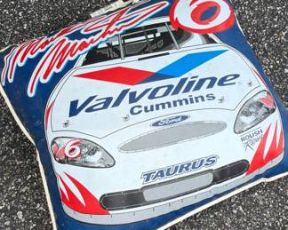 Vintage Mark Martin Valvoline Cummins Ford Taurus Racing Pillow
