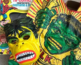 Vintage 1974 Ben Cooper The Incredible Hulk Costume & Mask