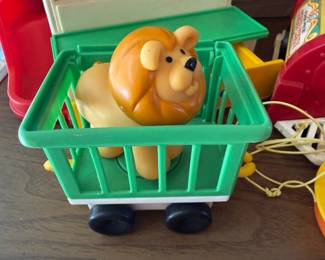 Fisher-Price Little People Shopping Cart with Lion