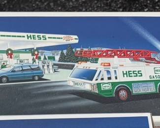 1996 Hess Emergency Fire Truck and Station Playset