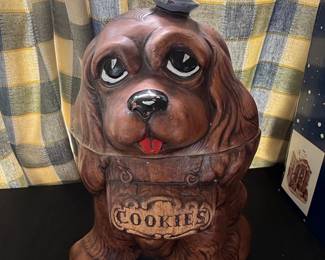 Vintage Treasure Craft Cocker Spaniel "Cookie" Dog Cookie Jar
