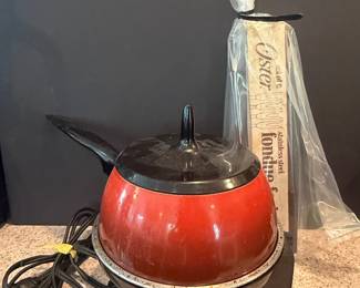 Vintage Oster Electric Fondue Set