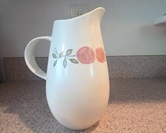 Vintage Vernon Ware Rose A Day Pitcher and Covered Dish