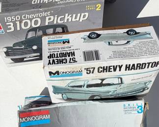 Assorted Vintage Chevy Model Car Kits - AMT & Monogram
