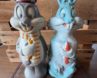 Vintage Bugs Bunny Soaky Bubble Bath Bottles