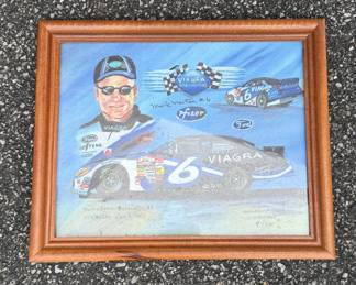 Mark Martin #6 Viagra Racing Collectible Print by A.W. Hoffert
