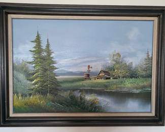 Original Landscape Oil Painting by R. Salino