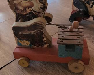 Fisher-Price Teddy Zilo Pull Toy #752