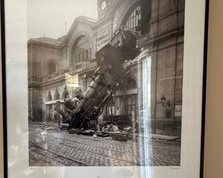 Montparnasse Train Station Disaster Photograph by Auguste Certain